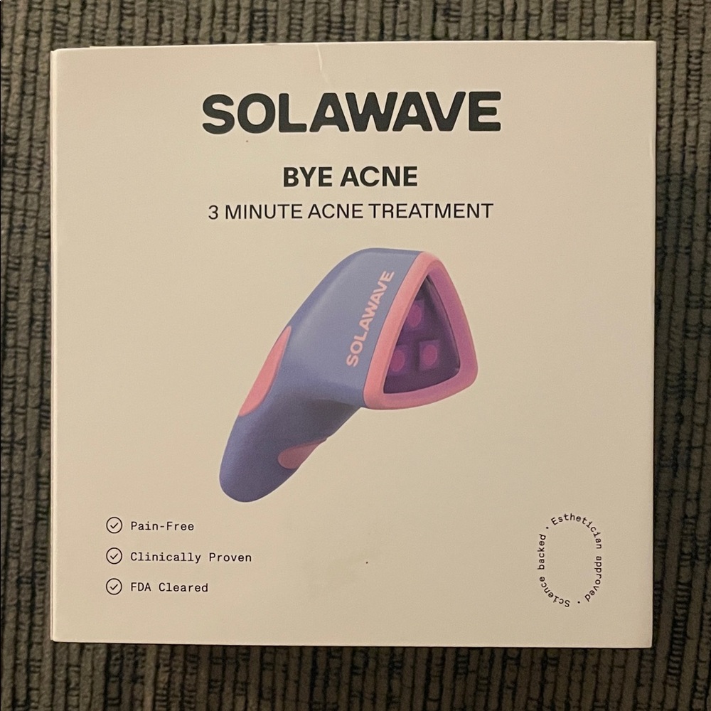 Solawave Bye Acne Treatment Device - Blue and Pink